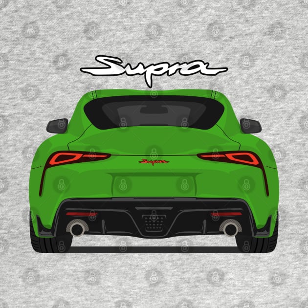 Rear Supra 5th Generation GR A90 green by creative.z